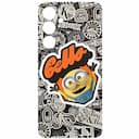 Панель для чехла Samsung декоративная карточка Slash B Slash Minions для Galaxy S24 FE, черный