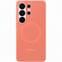 Чехол-накладка Samsung Galaxy с магнитом для Galaxy S26 Ультра, силикон, коралловый