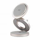 Зарядное устройство беспроводное Magssory Disc Signature Edition 3 в 1 для Samsung, 22Вт, титан